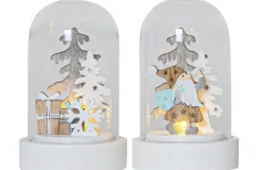 Batteri Julpynt Inomhus<Star Trading Reinbek Bordsdekoration 9cm Vit 2-Pack