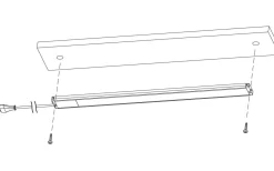 Bänkbelysning<Eglo Repilado Bänkbelysning 62cm LED 4000K 10W Vit