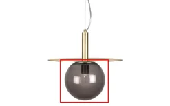 Reservglas Och Reservdelar<Globen Lighting Reservglas till 6741 Art Deco D22 Rök Gängad