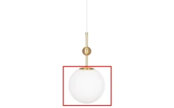 Globen Lighting Reservglas till 2429/6020 Astrid/Sarasota D20 Vit/Borstad Mässing* Reservglas Och Reservdelar