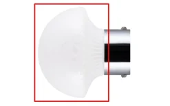 Globen Lighting Reservglas till 6312 Fungo 16 IP44 Vit* Reservglas Och Reservdelar