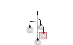 Globen Lighting Reservglas till Pallas och Bowl Taklampa 15cm Klarglas* Reservglas Och Reservdelar