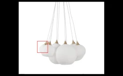 Globen Lighting Reservglas till Pallas Taklampa 15cm och Bowl Fönsterlampa Opalvit* Reservglas Och Reservdelar