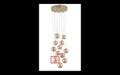 Reservglas Och Reservdelar<Globen Lighting Reservglas Till Skyfall Taklampa 30cm Mässing/Amber