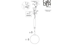 Globen Lighting Reservglas till Torrano Taklampa Ø30cm för E14 Vit/Mässing* Reservglas Och Reservdelar