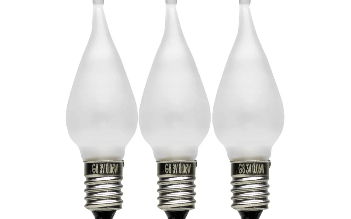 Konstsmide Reservlampa Frostad LED 3V 0,06W till Sern Julgransbelysning 3-Pack* E10 Led Jullampor|E10 Led Jullampor