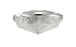 Plafonder<Oriva Retro Plafond 44cm Krom