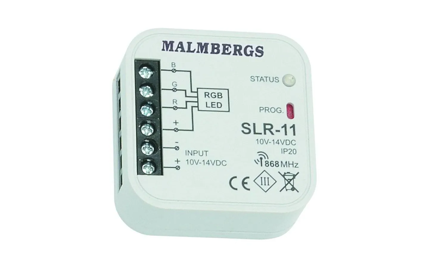 Malmbergs RGB-kontroll, 868,32MHz* Fjärrströmbrytare