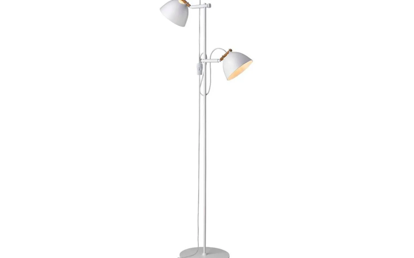 Golvläslampor<Halo Design Århus Golvlampa 2L 150cm Vit/Trä