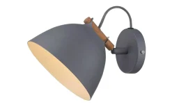 Århus Vägglampa Grå/Trä