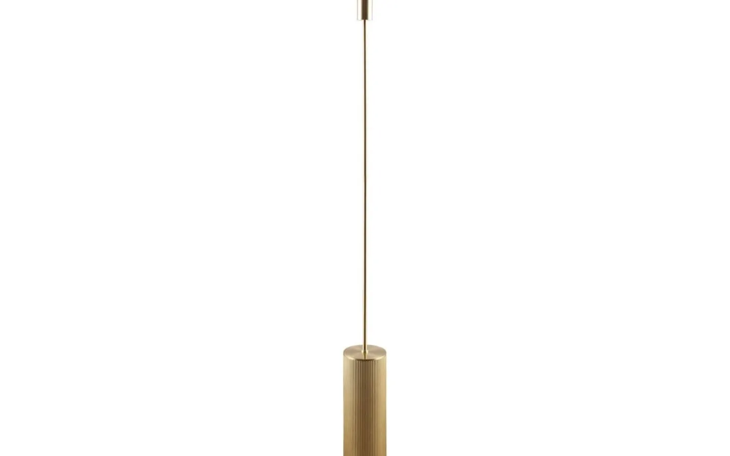 Golvfötter<Globen Lighting Rib Golvfot 129cm Borstad Mässing