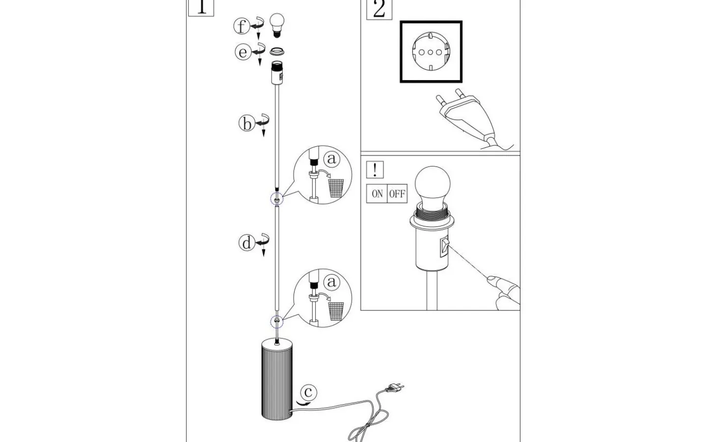 Golvfötter<Globen Lighting Rib Golvfot 129cm Borstad Mässing