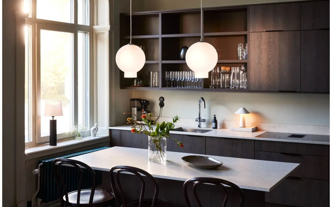 Rib Lampfot 39cm Svart