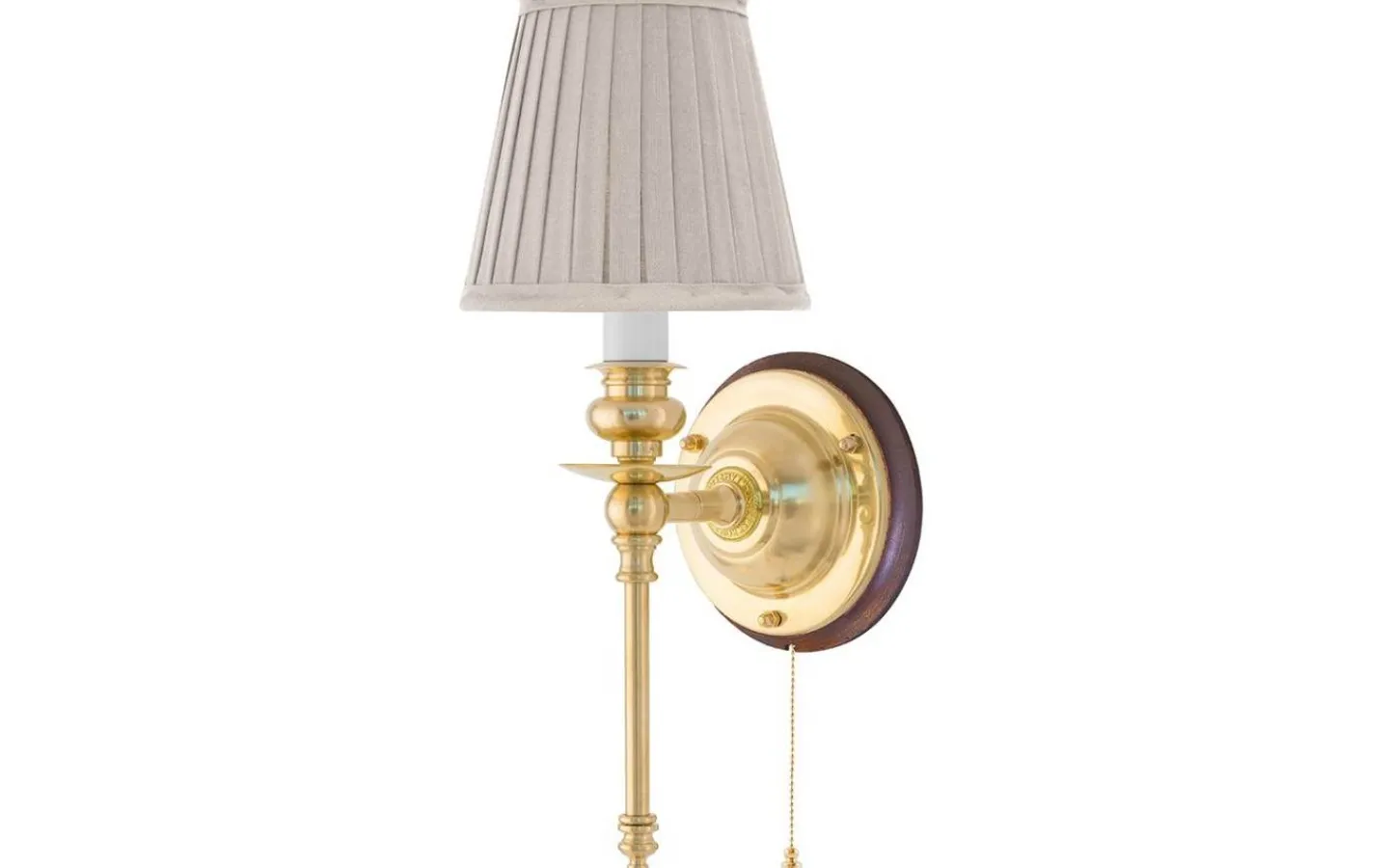 Lampetter<Karlskrona Lampfabrik Ribbing - Mässing / Brytare / Brunt fäste