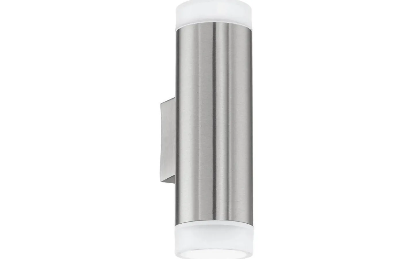 Eglo Riga Vägglampa Upp/Nedljus LED 2xGU10 3W 4000K Rostfritt Stål/Satin IP44* Upp & Nedljus Lampor