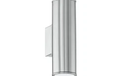 Upp & Nedljus Lampor<Eglo Riga Vägglampa Upp/Nedljus LED 2xGU10 3W 3000K Rostfritt Stål IP44