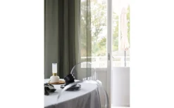 Enfärgade Gardiner<Svanefors Rimy Gardin 1P Mossa 280x300