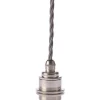 Texa Design Ringupphäng U18 Grå kabel, Nickel* Fönsterlampor|Sladdställ Med Sockel