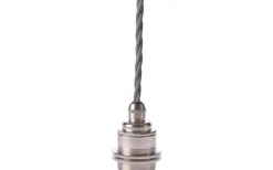 Texa Design Ringupphäng U18 Grå kabel, Nickel* Fönsterlampor|Sladdställ Med Sockel