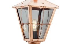 Rökfärgat glas till Fenix Lykthus 42cm Koppar 4-pack