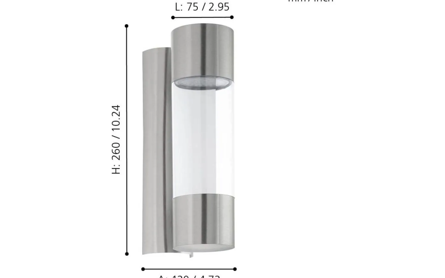 Eglo Robledo Fasadlampa LED 3000K 2x3,7W Rostfritt Stål IP44* Vägglampor Utomhus