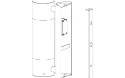 Eglo Robledo Fasadlampa LED 3000K 2x3,7W Rostfritt Stål IP44* Vägglampor Utomhus