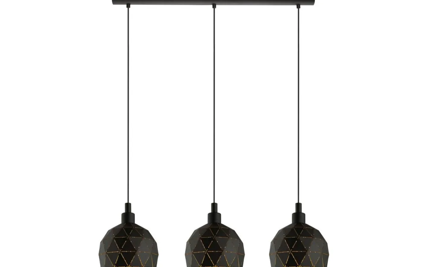 Eglo Roccaforte Taklampa 75cm Svart/Guld* Avlånga Taklampor