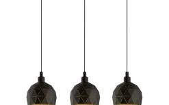 Eglo Roccaforte Taklampa 75cm Svart/Guld* Avlånga Taklampor