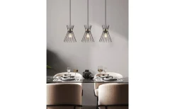 Reality Rod Taklampa 3-delat E27 svart/guld* Avlånga Taklampor