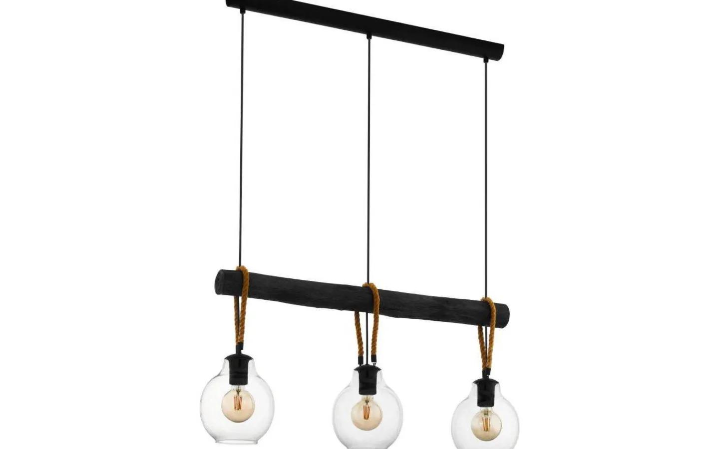 Eglo Roding Taklampa 88cm 3L Svart* Avlånga Taklampor