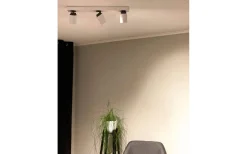 Avlånga Takspotlights|Takspot Med 3 Lampor<Aneta Rollo Takspotlight 54cm 3L Matt Vit/Grå