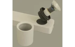 Avlånga Takspotlights|Takspot Med 3 Lampor<Aneta Rollo Takspotlight 54cm 3L Matt Vit/Grå