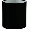 Hallbergs Roma Cylinder Lampskärm Sammet Ø50cm Svart* Cylinder Lampskärmar