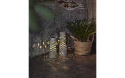 Romby Solcellslampa 38,5cm Grå