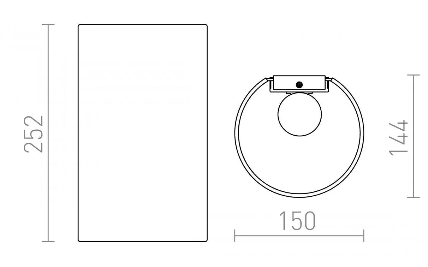 Vardagsrum|Hall & Trappa<Rendl Ron W Vägglampa Vit E27