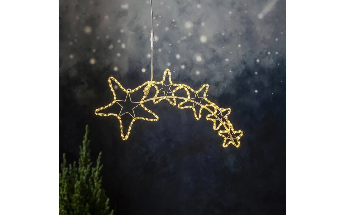 Julpynt Utomhus<Star Trading Ropeart Siluett Stjärnfall 49cm IP44