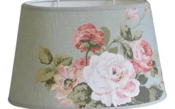 Rosemore Oval Lampskärm 30cm Softgrön Laura Ashley