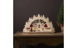 Batteri Julpynt Inomhus<Star Trading Rosenheim Ljusstake 46cm Natur