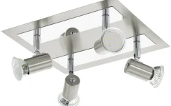 Eglo Rottelo Takspotlight 26cm GU10 LED 4x4,6W Nickel* Takspot Med Minst 4 Lampor