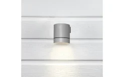 Upp Eller Nedljus Lampor<Hidealite Round Single III Vägglampa GU10 Grå IP54