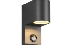 Upp Eller Nedljus Lampor<Trio Lighting Roya Vägglampa GU10 antracit rund rörelsesensor IP44