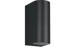 Roya Vägglampa 2xGU10 antracit rund IP44