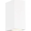 Trio Lighting Roya Vägglampa 2xGU10 matt vit fyrkantig IP44* Upp & Nedljus Lampor