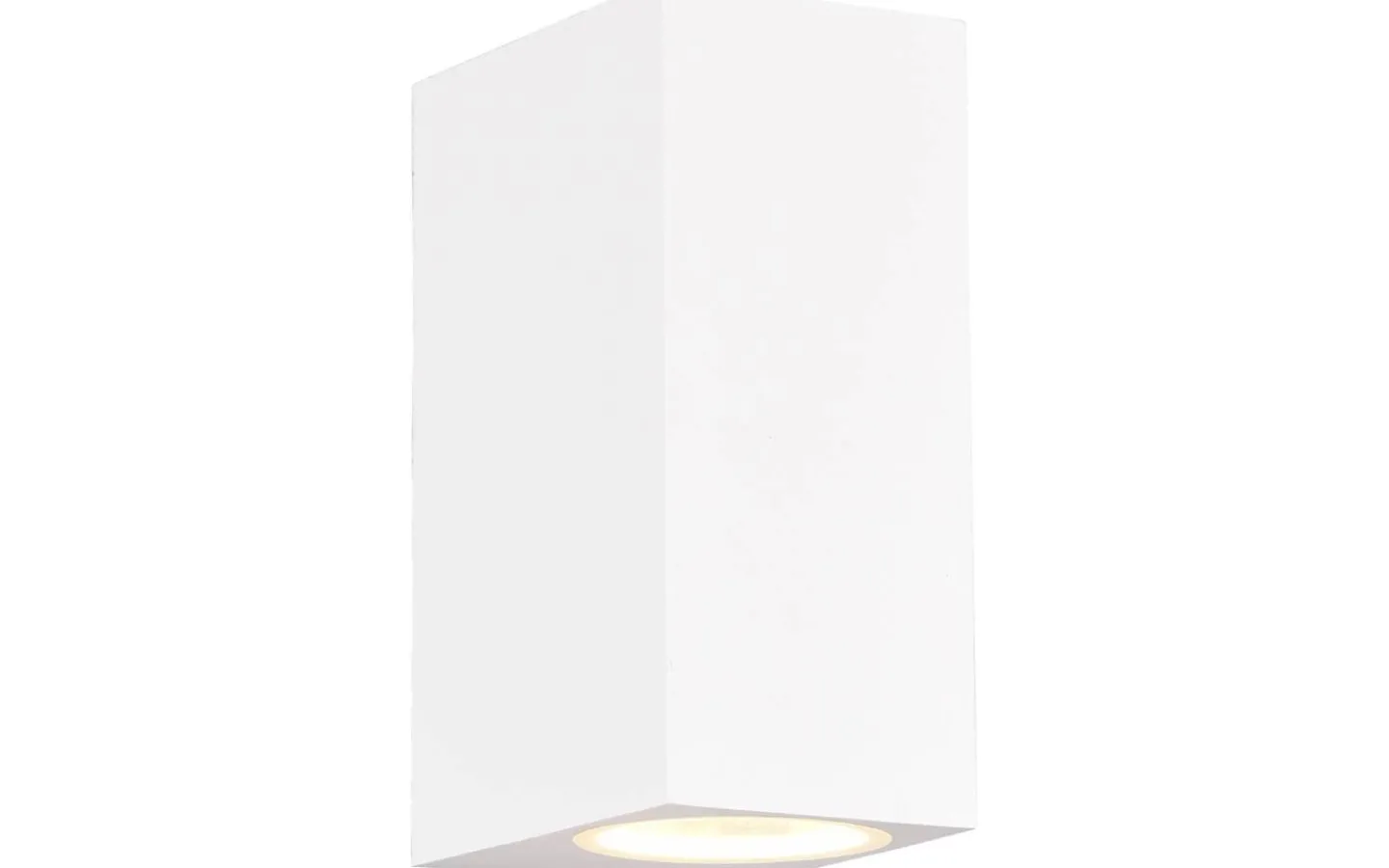 Trio Lighting Roya Vägglampa 2xGU10 matt vit fyrkantig IP44* Upp & Nedljus Lampor