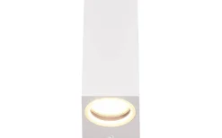 Trio Lighting Roya Vägglampa 2xGU10 matt vit fyrkantig IP44* Upp & Nedljus Lampor