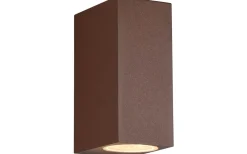 Roya Vägglampa 2xGU10 rustik fyrkantig IP44