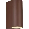Upp & Nedljus Lampor<Trio Lighting Roya Vägglampa 2xGU10 rustik rund IP44