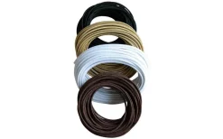 Texa Design Rund Guld Textilkabel 2x0,75 Metervara* Lampsladdar