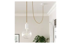 Rund Jute Textilkabel 2x0,75 Metervara