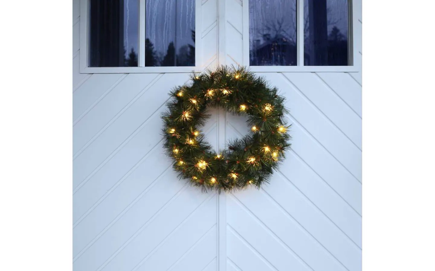 Kransar|Julpynt Utomhus<Star Trading Russian Pine Julkrans LED 50cm IP44